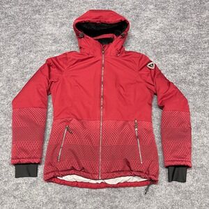 Killtec Jacket Womens Size 10 Red Technical Ski Level 3 Hood Windproof Snowboard